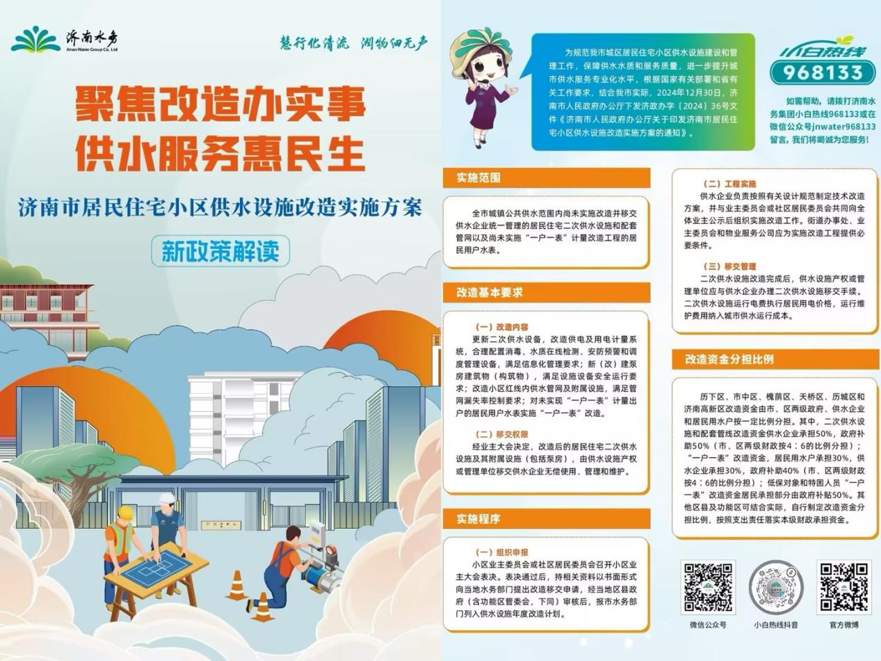 濟南水務集團：踐行政策惠民生，供水改造展擔當